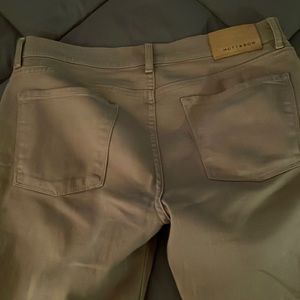 Mens beige Mott and Bow jeans.